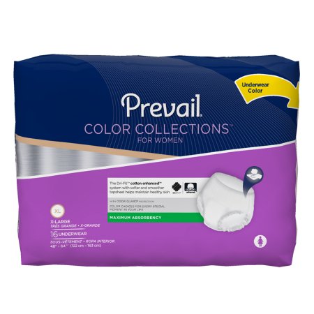 Prevail Color Collections PullOn XL Moderate Absorb Underwear - Case/64