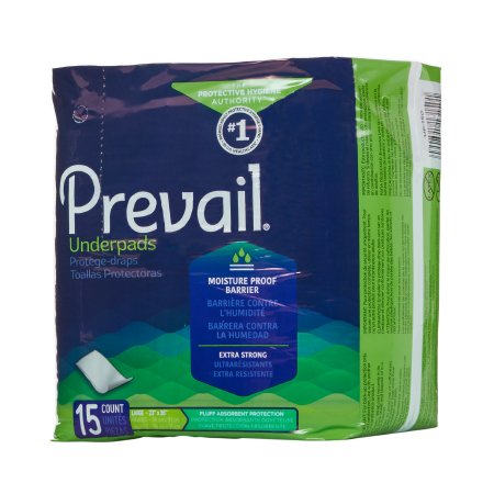 Underpad Prevail 23 X 36" Disposable Fluff Light Absorb - Case/150