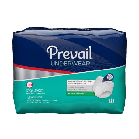 Prevail Super Plus Pull On Small / Medium Disposable Moderate Absorb - Case/72