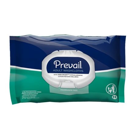 Personal Wipe Prevail® Soft Pack Aloe / Vitamin E Unscented 48 Count - Case/576