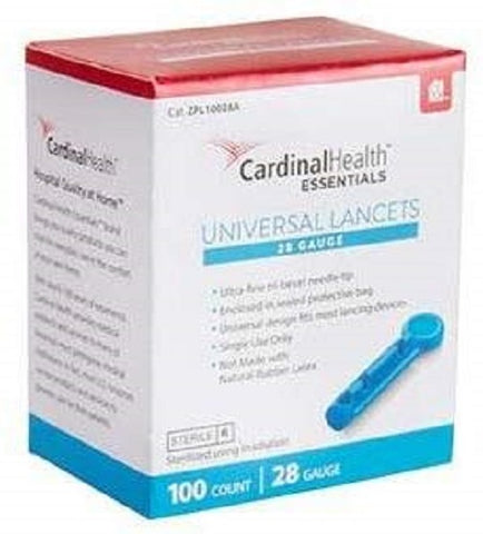 Cardinal Health Universal Safety Seal Lancets, 28G - 100/bx